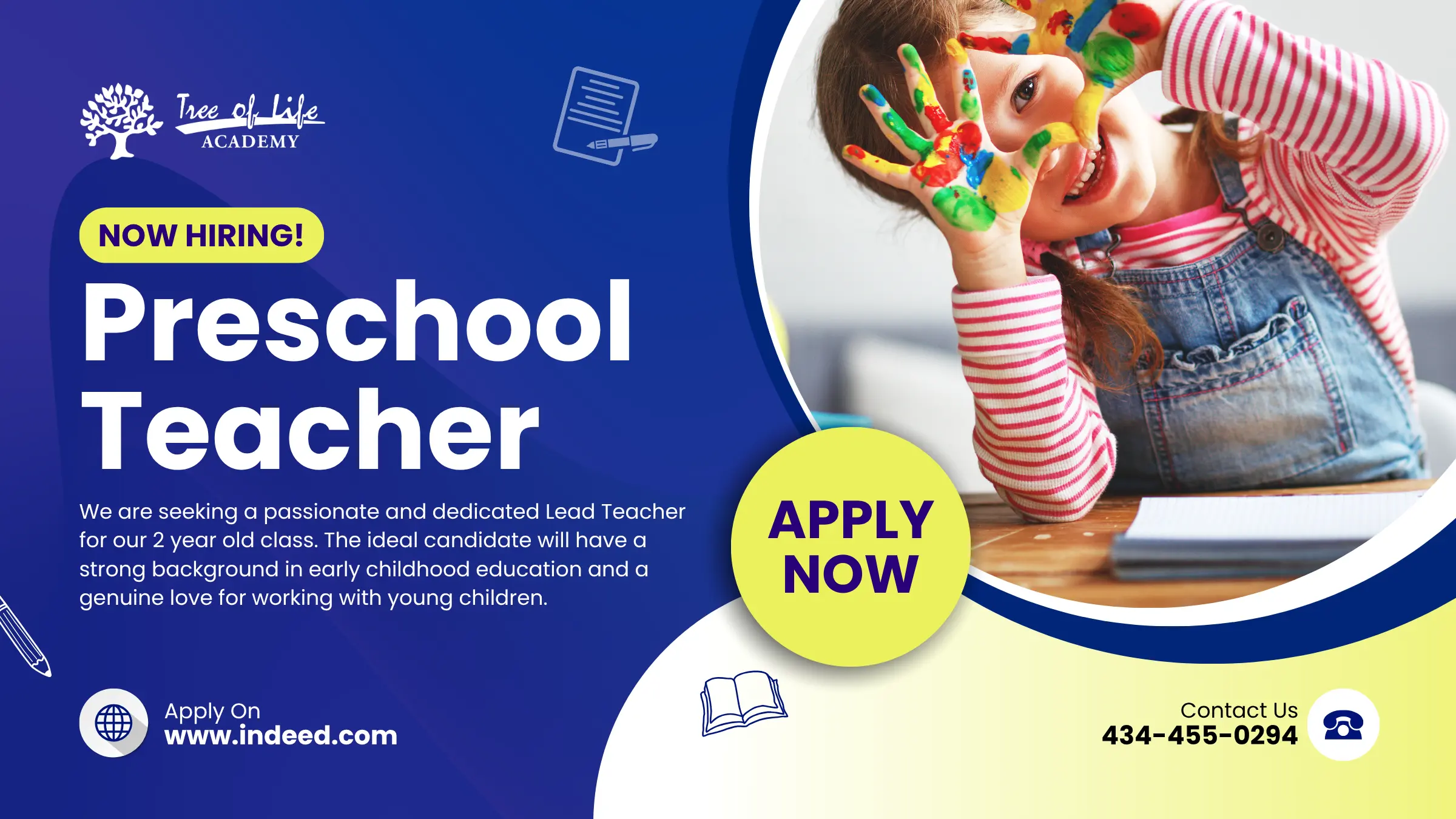 Tree of Life Academy_Preschool Teacher_Screen